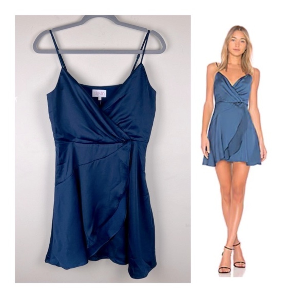 Devlin | Betsy Flirty Mini Slip Dress Poseidon Blue | 6